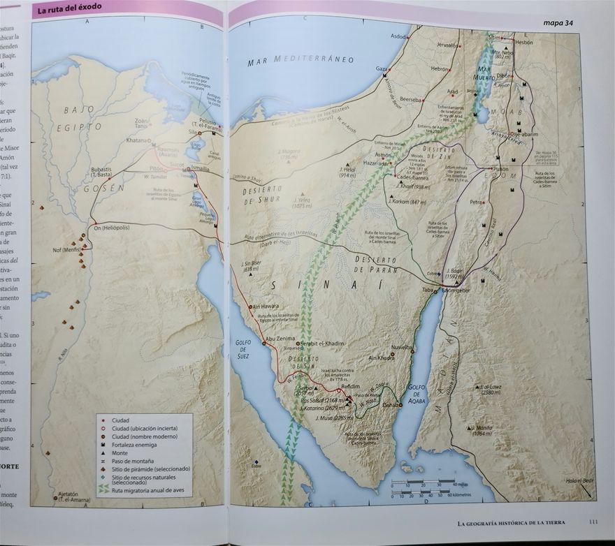 Página del atlas, (no muestra la ruta milagrosa).